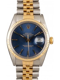 Cheap Rolex Datejust 16013 Blue Dial WE04297