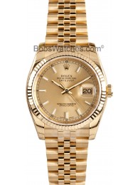 Cheap Rolex Datejust White Dial Automatic 18kt Yellow Gold Watch 116238WSJ WE04012