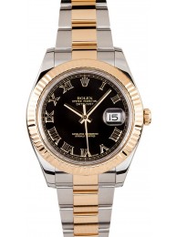 Copy Best Rolex Datejust 116333 Black Roman WE02230