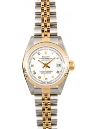 Copy High Quality Rolex Ladies Datejust 69173 White Dial WE00567