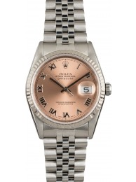 Copy Rolex Datejust 16234 Salmon Roman Dial WE02309