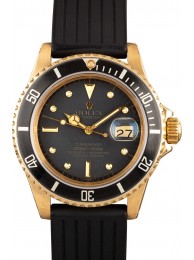 Copy Rolex Submariner 16808 Yellow Gold WE02048