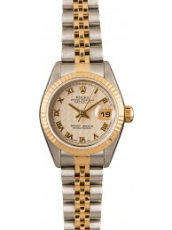 Datejust Ladies Rolex 69173 Ivory Pyramid Dial WE03345