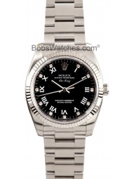 Designer Rolex Air-King 114234 - Black Diamond Dial WE00606