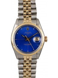 Fake Cheap Rolex Date 1512 Blue Quadrant Dial WE04786