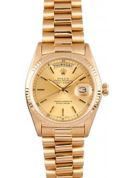 Fake Day Date Rolex Men's 18038 18K YG WE02427