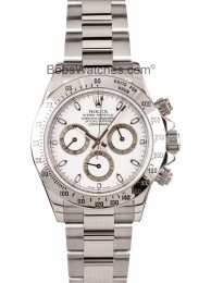 Fake Rolex Daytona 116520 White WE03445