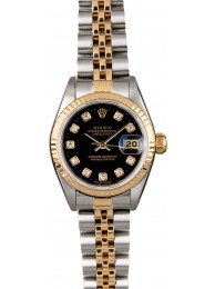 Fake Rolex Lady Datejust 79173 Champagne Dial with Diamonds WE00691