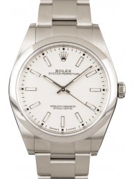 Fake Rolex Oyster Perpetual 114300 White Dial WE03306