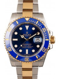 Fake Submariner Rolex 116613LB Sunburst Blue WE03091