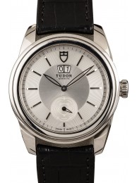 Fake Tudor Glamour Double Date 57000 Silver Dial WE02401