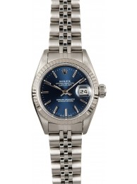 Fashion Replica Ladies Rolex Datejust 69174 Blue WE03699