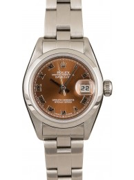 Fashion Rolex Lady-Datejust 79160 Brown Roman Dial WE03523