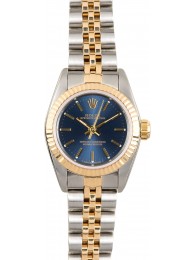 High Imitation Rolex Lady Oyster Perpetual 67193 Blue WE03070