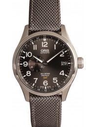 High Quality Oris Big Crown Pro Pilot GMT Gray Textile Strap WE01581