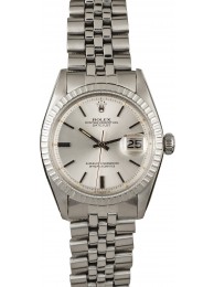 Hot Copy Rolex Datejust 1603 Silver 'Pie Pan' Dial WE01174