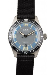 Imitation 1:1 Oris Divers Sixty Five Black Textile Strap WE03468