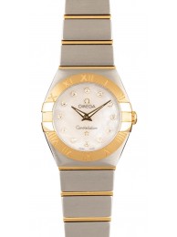 Imitation Fashion Omega Constellation Mother of Pearl Diamond Dial WE04338