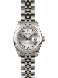 Imitation Ladies Rolex Datejust 179160 Rhodium Roman WE03735