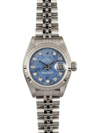 Imitation Ladies Rolex Datejust 79174 Sodalite WE01526