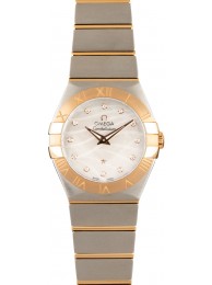 Imitation Omega Constellation Two Tone Diamond Model WE04590