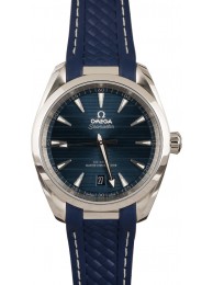 Imitation Omega Seamaster Aqua Terra Blue Rubber Strap WE00227