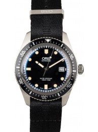 Imitation Oris Diver Sixty-Five Black Textile Strap WE04292