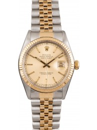 Imitation Rolex 16013 Datejust Champagne Tapestry Dial WE02858