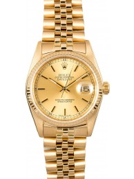 Imitation Rolex Datejust 16018 Yellow Gold WE02611