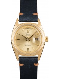 Imitation Rolex Day-Date 1803 Champagne 'Pie Pan' Dial WE00385