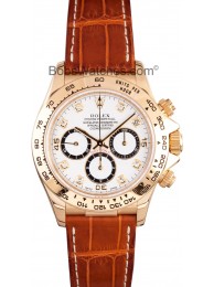 Imitation Rolex Daytona Leather Band 16518 WE00159