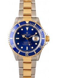 Imitation Rolex Steel and Gold Blue Submariner 16613 WE00864