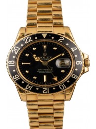 Imitation Top Vintage 1979 Rolex GMT-Master 1675 Nipple Black Dial WE01082