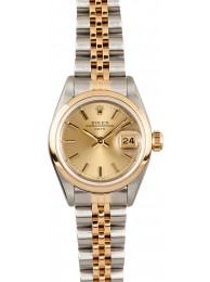 Knockoff Cheap Ladies Rolex Oyster Perpetual 69163 Champage WE01542