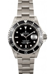 Knockoff Rolex Black Submariner 16610 Factory Stickered WE01936