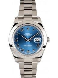 Knockoff Rolex Datejust 116300 Blue Roman Dial WE01762