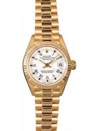 Knockoff Rolex Ladies President 69178 White Arabic Dial WE00138