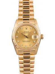 Knockoff Rolex Midsize Datejust 68278 Diamond Dial WE01576