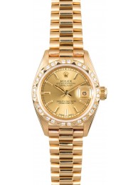 Ladies Diamond Rolex President 69258 WE00825