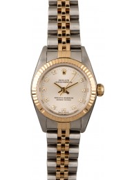 Ladies Oyster Perpetual Diamond Dial 76193 WE04447