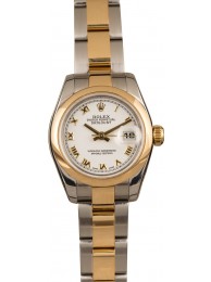 Ladies Rolex Datejust 179163 White Roman Dial WE04115