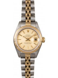 Lady Rolex Datejust 69173 Champagne Tapestry Dial WE02046