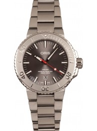 Luxury Oris Aquis Date Grey Dial Steel Bracelet WE00290