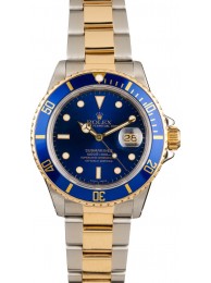 Luxury Rolex Submariner 16803 Blue Luminescent Dial WE02650