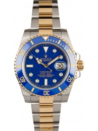 Luxury Rolex Submariner Blue 116613 Diamond Dial WE01775