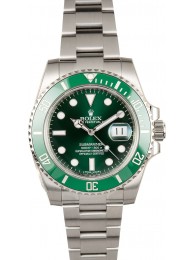 Luxury Rolex Submariner Green 116610V Hulk - Factory Stickers WE03581