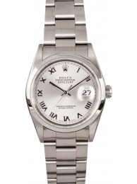 Men's Rolex Datejust Silver Roman 16200 WE02759