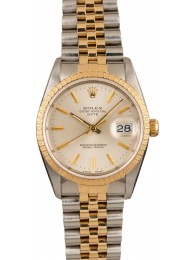 Men's Rolex Oyster Perpetual Date Stainless Steel & Gold 15223 WE00275