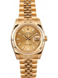 New New Rolex 18k Gold Datejust 116238 WE02522