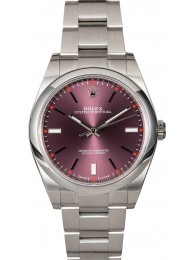 New Rolex Oyster Perpetual 39MM 114300 Red Grape WE03800